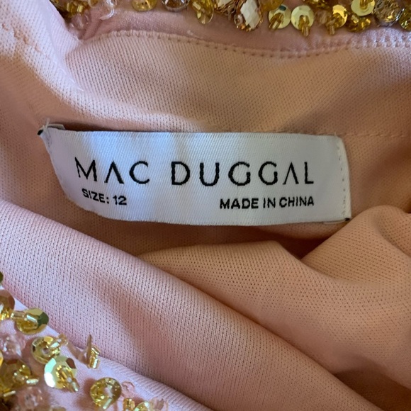 Mac Duggal Beaded Drop Shoulder Jersey Gown 12 NWOT $398 - Picture 5 of 5